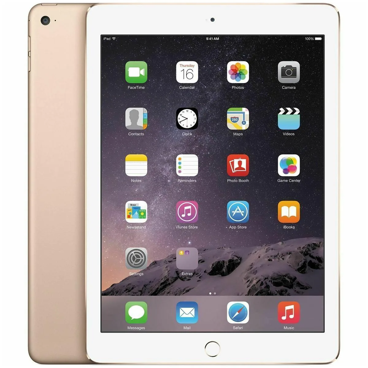 Apple Apple iPad Air 2 16GB 9.7" Gold MH0W2LL/A tablet — product photo