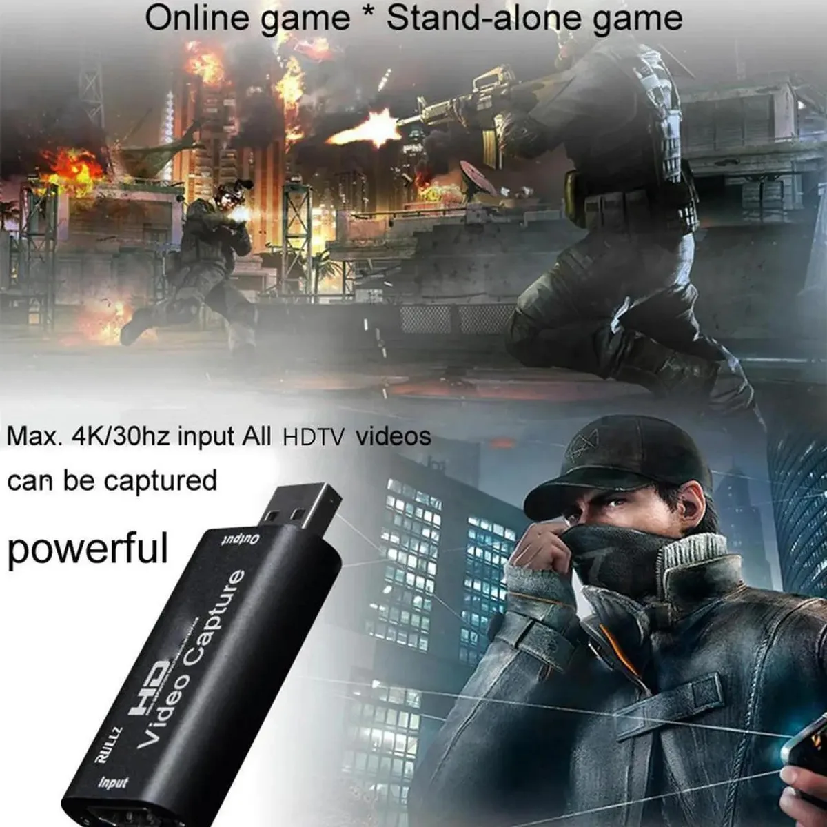 Vszerda Vszerda 4K HDMI to USB 2.0 Video Capture Card — product photo