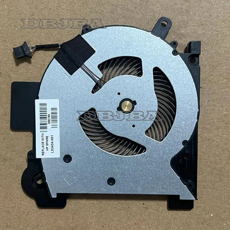 Small black rectangular laptop cooling fan with cable connector visible