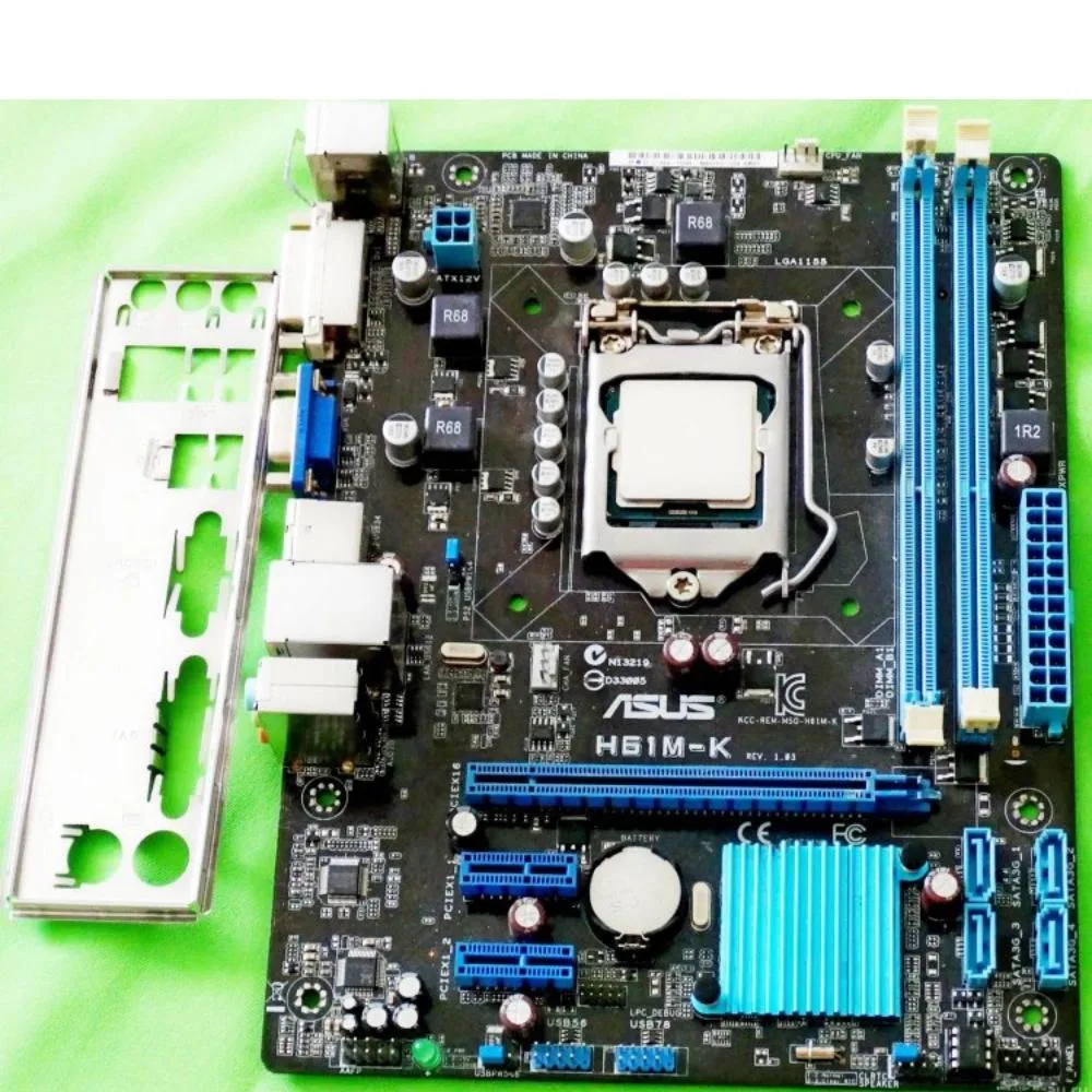 ASUS ASUS H61M-K Intel H61 DDR3 16GB Micro ATX Motherboard — product photo