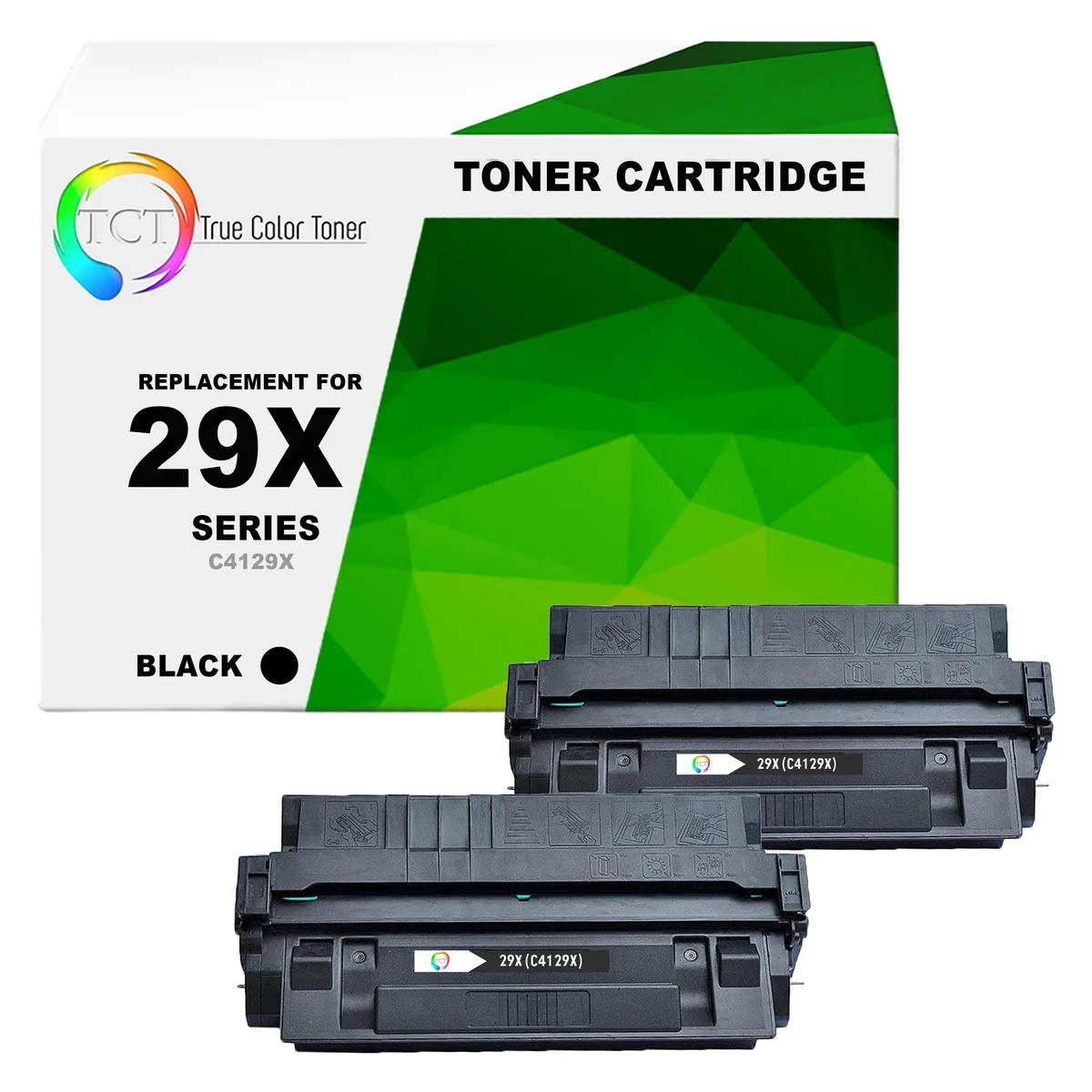 True Color Toner True Color Toner 29X C4129X Black Toner Cartridge 2 Pack 10000 Pages — product photo