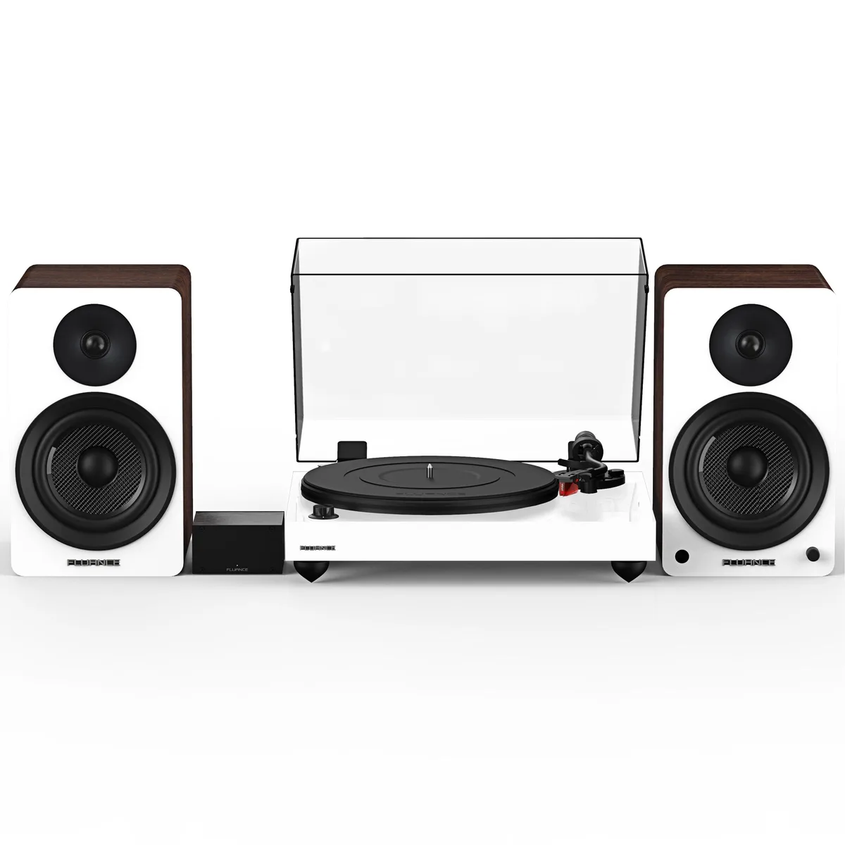 Fluance Fluance RT83WHPA61WW Turntable Bundle White 120W 6.5" Speakers — product photo