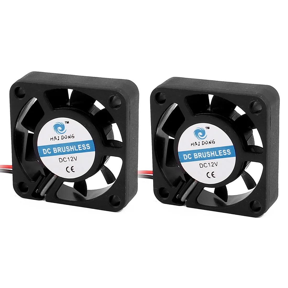 Unique-Bargains Unique-Bargains 2 Piece 40 x 40 x 10 mm 12V 0.07A DC Case Fan Black — product photo