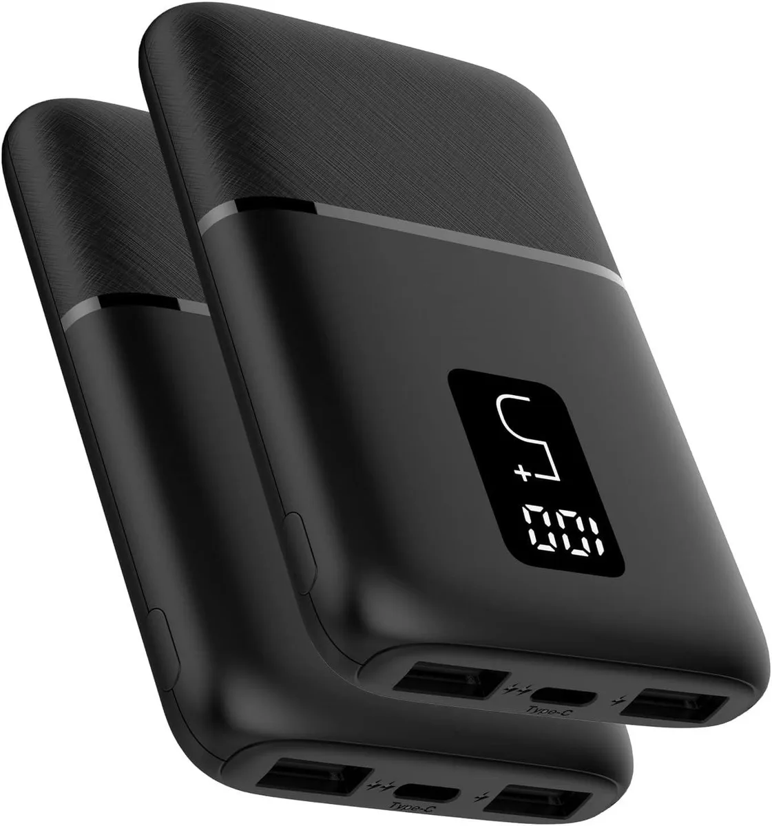 PISKEKAT PISKEKAT 2-Pack 5000mAh USB Power Bank Charger 15mm — product photo