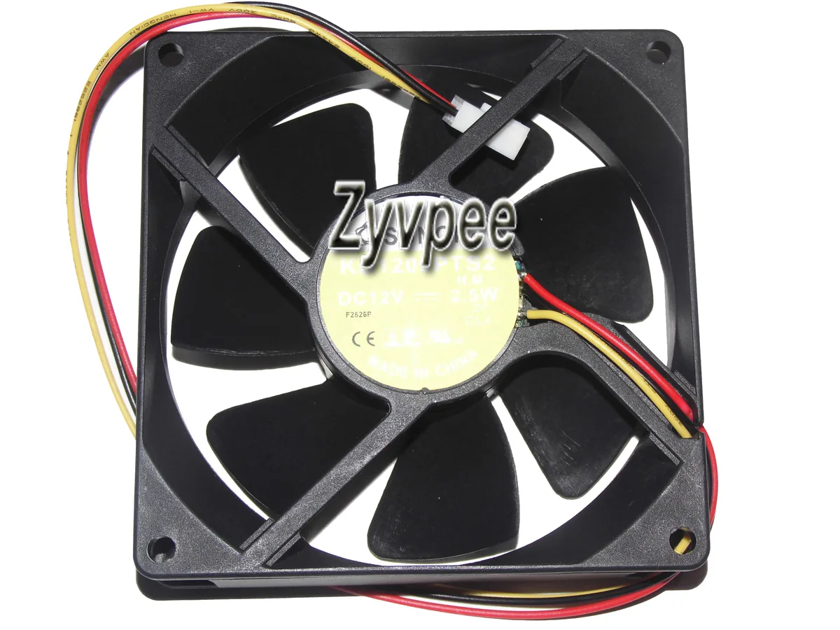 Zyvpee Zyvpee KD1209PTS2 92mm 12V 2.5W 3-pin sleeve case fan — product photo
