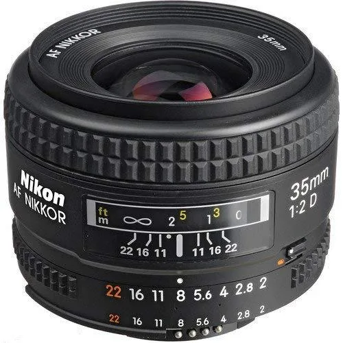 Nikon International Nikon AF FX NIKKOR 35mm f/2D Fixed Zoom Lens camera lens — product photo