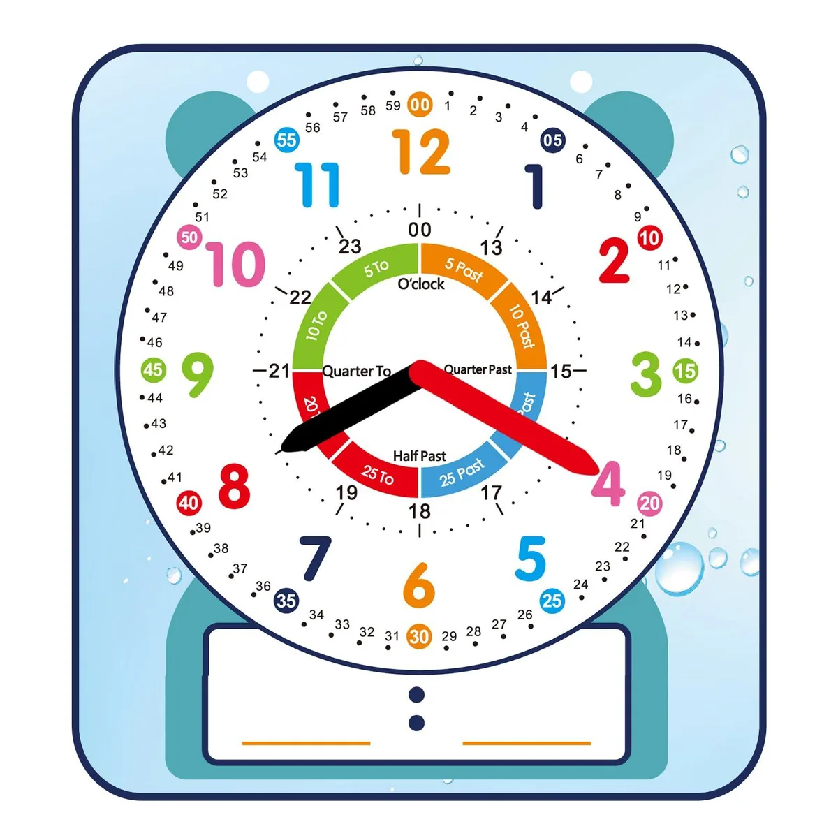  ANCOMEDO 20240430 Magnetic Dry Erase Teaching Clock 12x11 inch educational supply — product photo