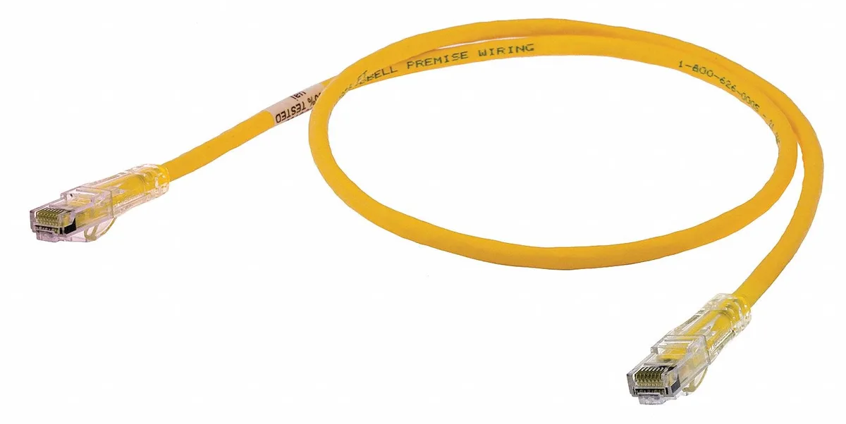 Hubbell Incorporated Hubbell Incorporated HC6Y10 Cat 6 Ethernet Cable Yellow 10 ft — product photo