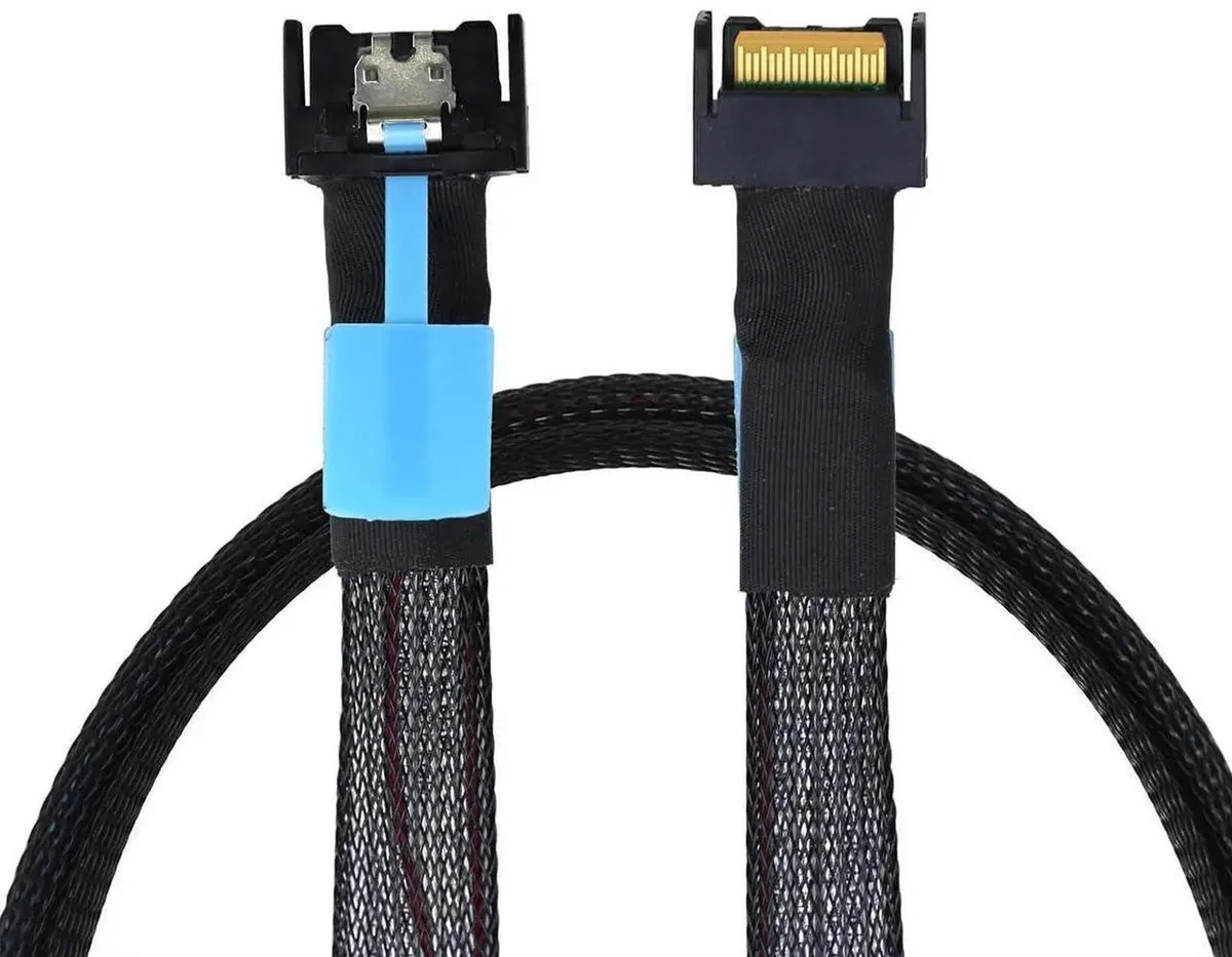 SMUGDESK SMUGDESK Gen5 PCIe SFF-8654 MCIO 4i to MCIO 4i Data Adapter 0.8m 30Gbps — product photo