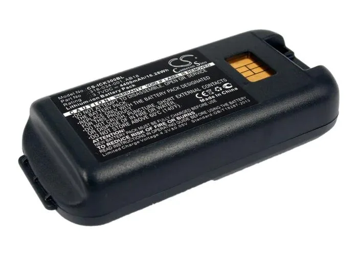 Rectangular lithium-ion battery pack with matte dark casing and gold contact strip