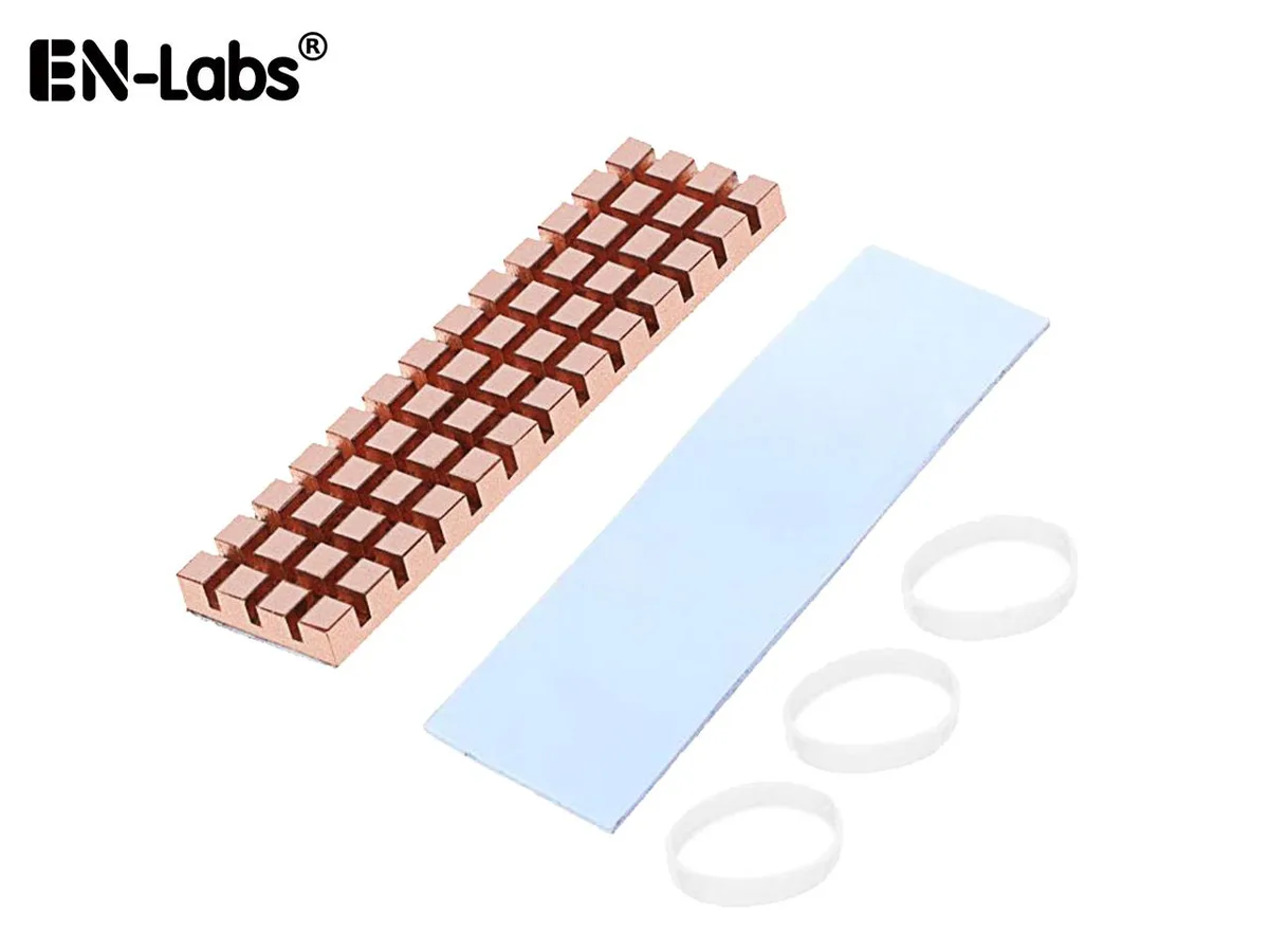 EN-Labs EN-Labs M.2 2280 Pure Copper Heatsink 70x20x6.0mm diy cooling — product photo