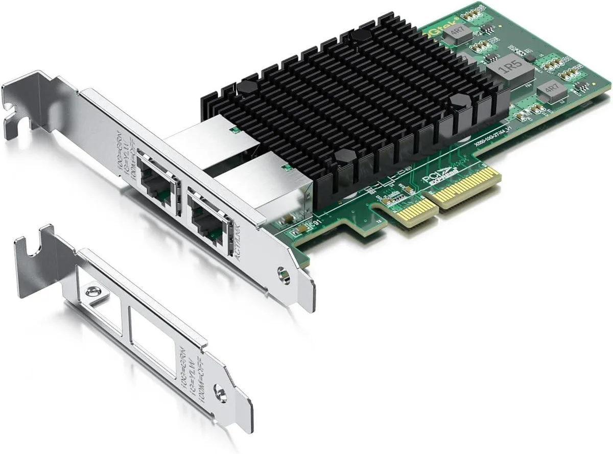 BFKK BFKK 10Gb Dual RJ45 PCIe 3.0 x4 Network Card Intel X550-AT2 — product photo