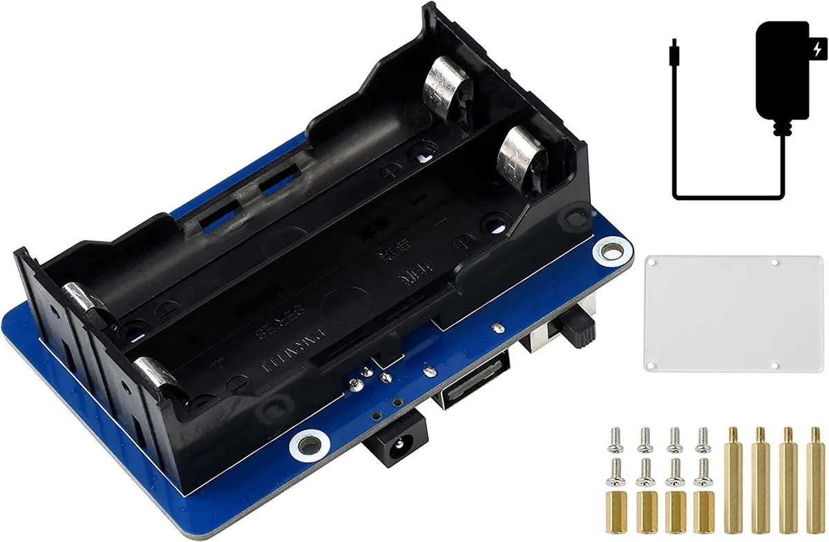 WaveShare WaveShare UPS HAT (B) for Raspberry Pi 3/3B+/4B, Pogo Pins, 5V 5A — product photo