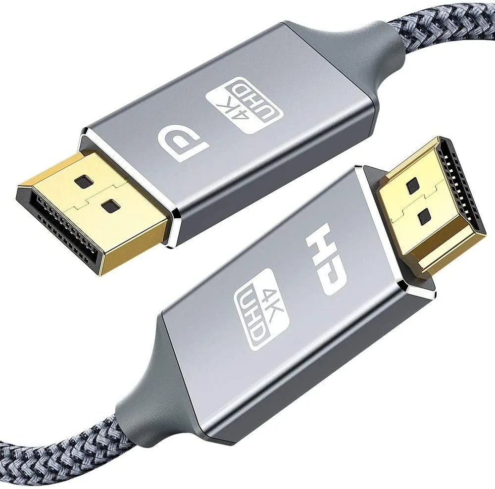 SMA SMA DisplayPort 1.4 to HDMI Cable 10ft 4K 30Hz data converter — product photo