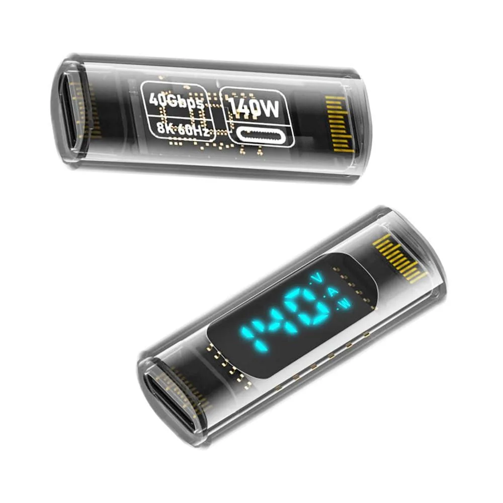 Fervit Fervit USB4.0 40Gbps 140W LED Display Female to Female Adapter — product photo