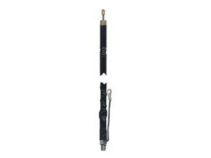 Wilson Antennas Wilson Antennas 305-483 Silver Load FGT Series Fiberglass Whip Black two-way radio — product photo