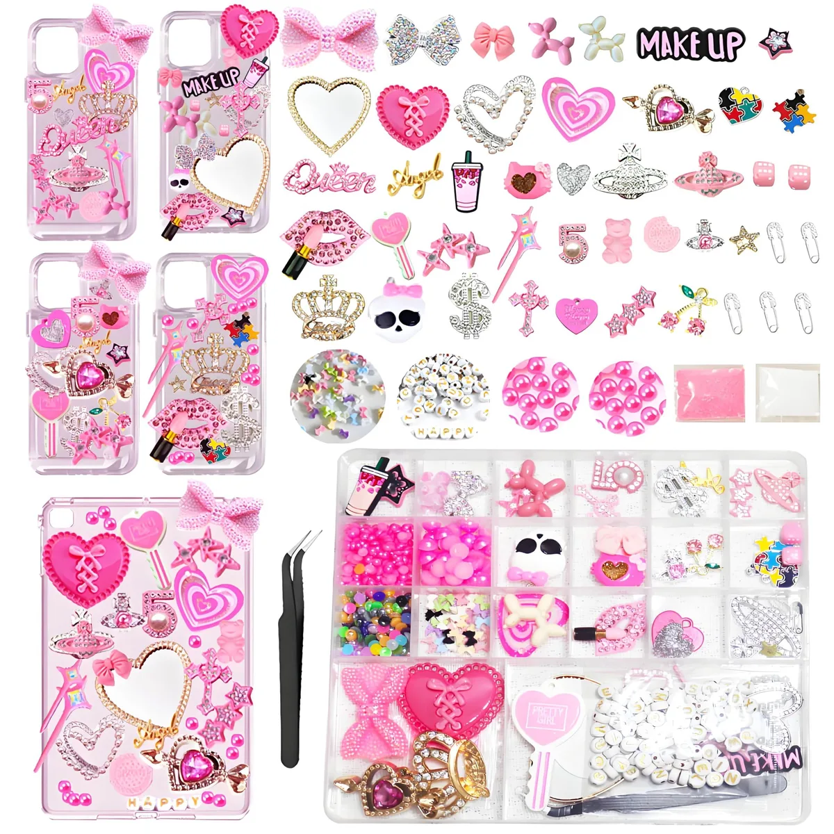  Junk Case Charms DIY Kit 39 pieces 17 grid box .209 kg — product photo