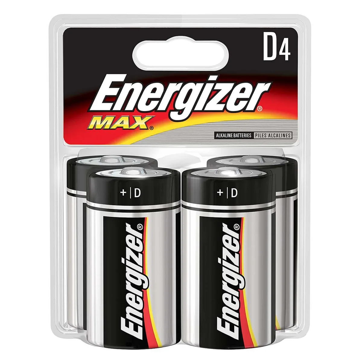 ENERGIZER ENERGIZER E95BP-4 D alkaline battery 4-pack 1.5V 20500mAh — product photo