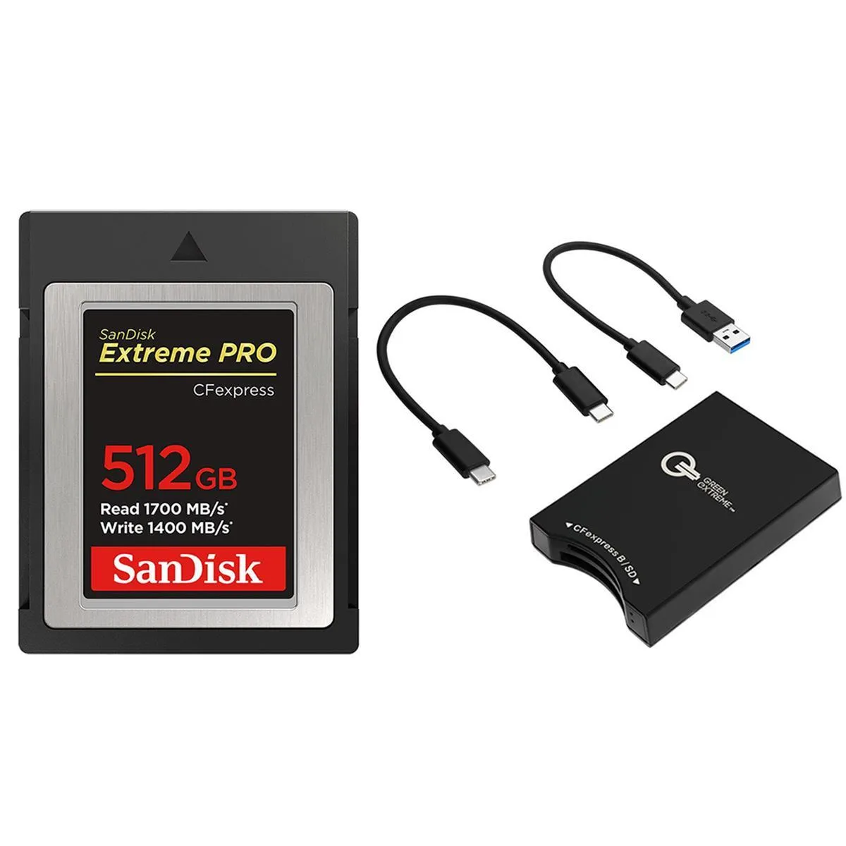SanDisk SanDisk Extreme PRO 512GB CFexpress Type-B Memory Card 1700MB/s Read 1400MB/s Write — product photo