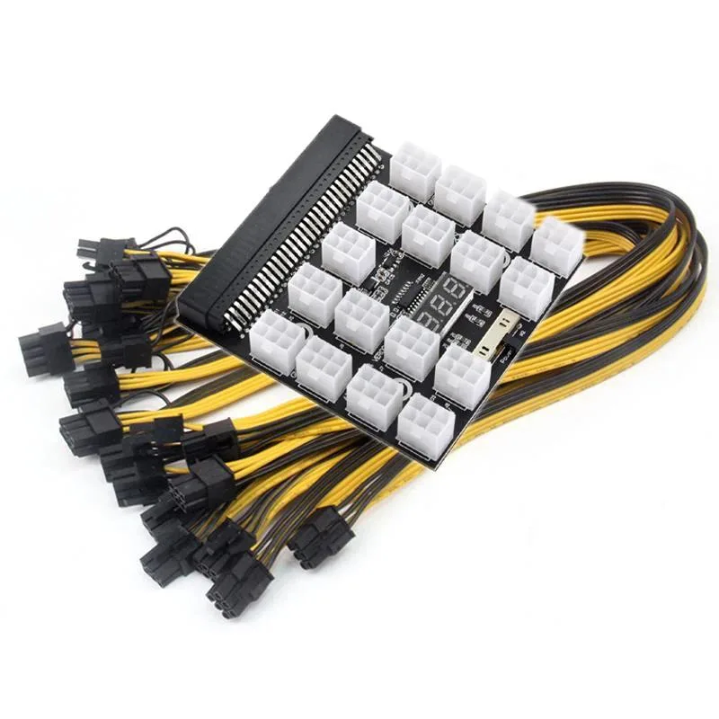 YINGHUA YINGHUA 17-port 17-piece breakout board kit 6-pin to 6+2-pin 8-pin cables 1200W 750W — product photo