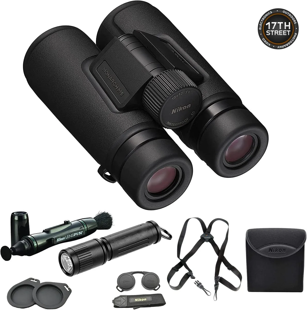 Nikon Inc Nikon Monarch M5 10x42 Binocular Kit 16768 — product photo