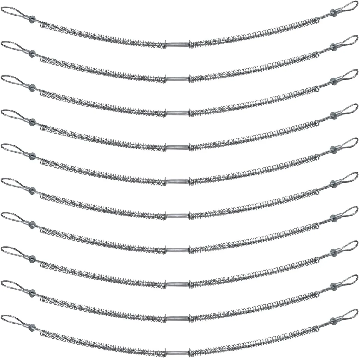 JAVIKA JAVIKA 200 PSI 1/8inch X 28inch Hose Safety Whip Check Cable 10 Pack equipment — product photo
