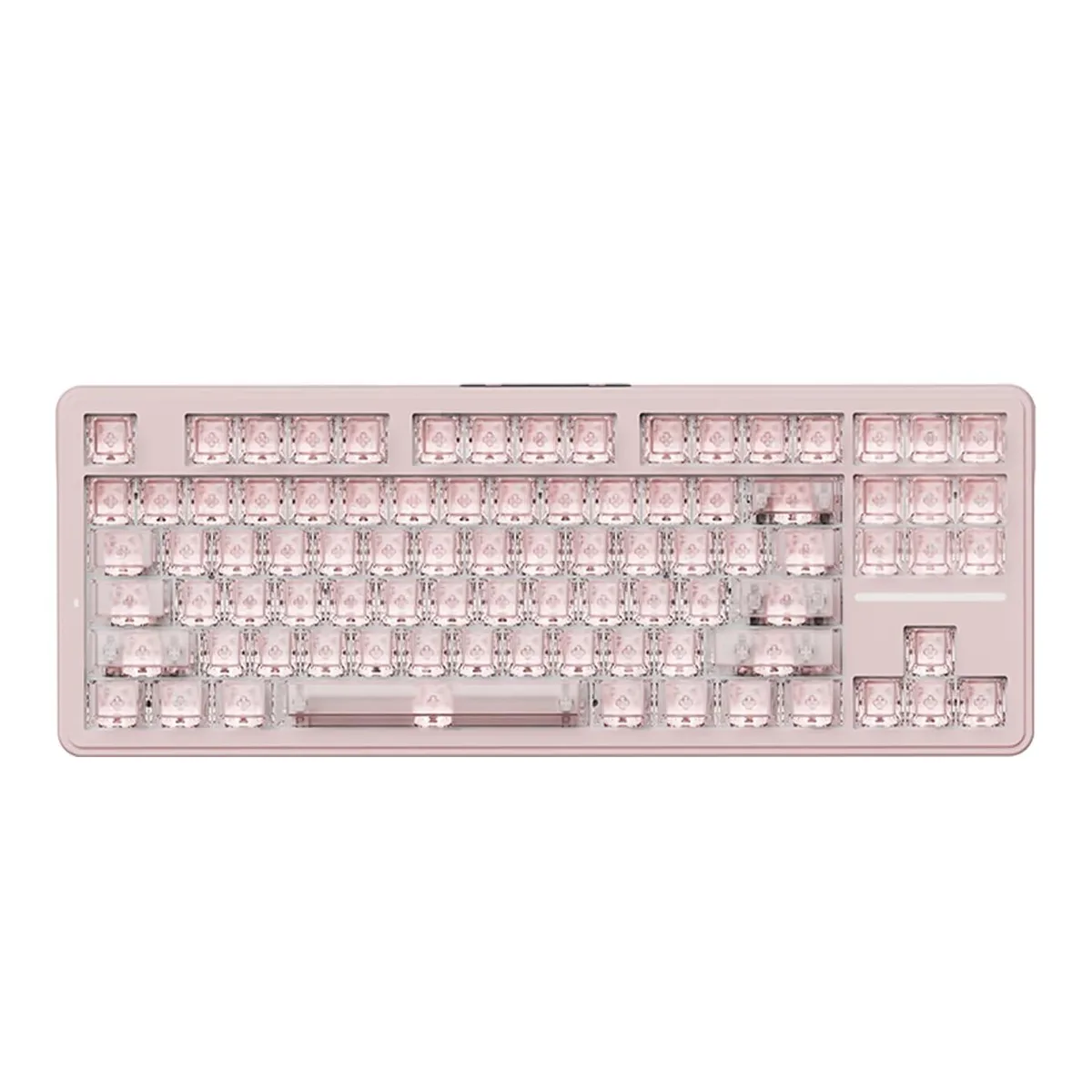 Vszerda Vszerda A87 Pro TKL Gasket Hot-Swap Tri-Mode RGB Peach Mist — product photo