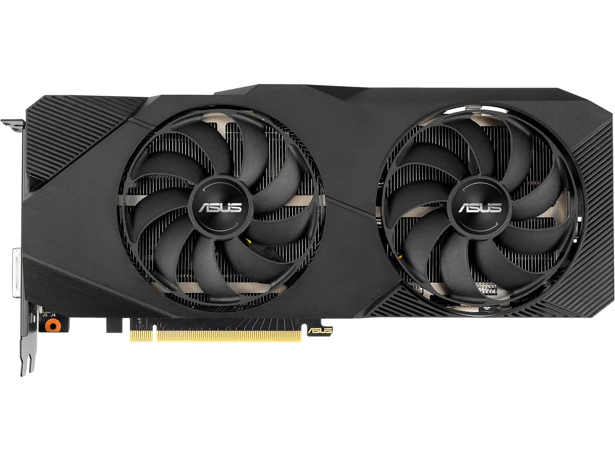 ASUS ASUS DUAL-RTX2060S-O8G-EVO GeForce RTX 2060 SUPER graphics card — product photo