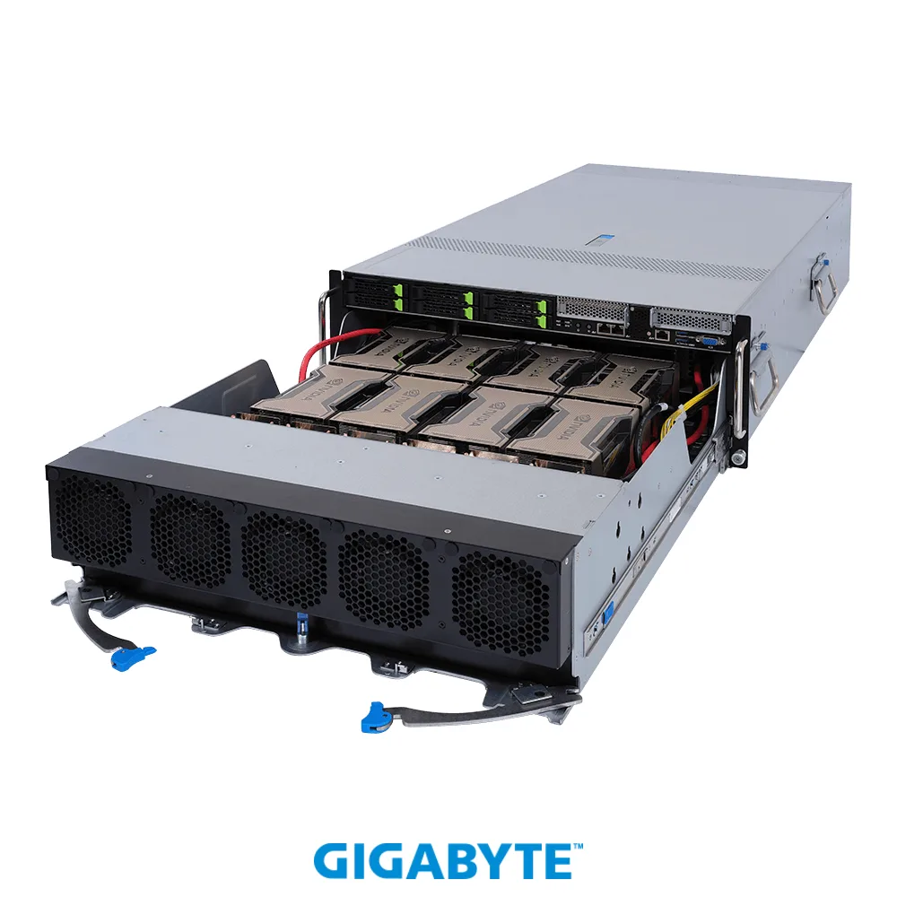 GIGABYTE GIGABYTE G492-ZD0 barebone server EPYC 7003 32 DIMMs 8-GPU — product photo