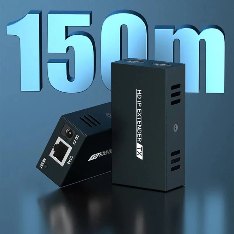 YINGHUA YINGHUA HDMI Extender KVM Switch 1TX 1RX 150M US Plug — product photo