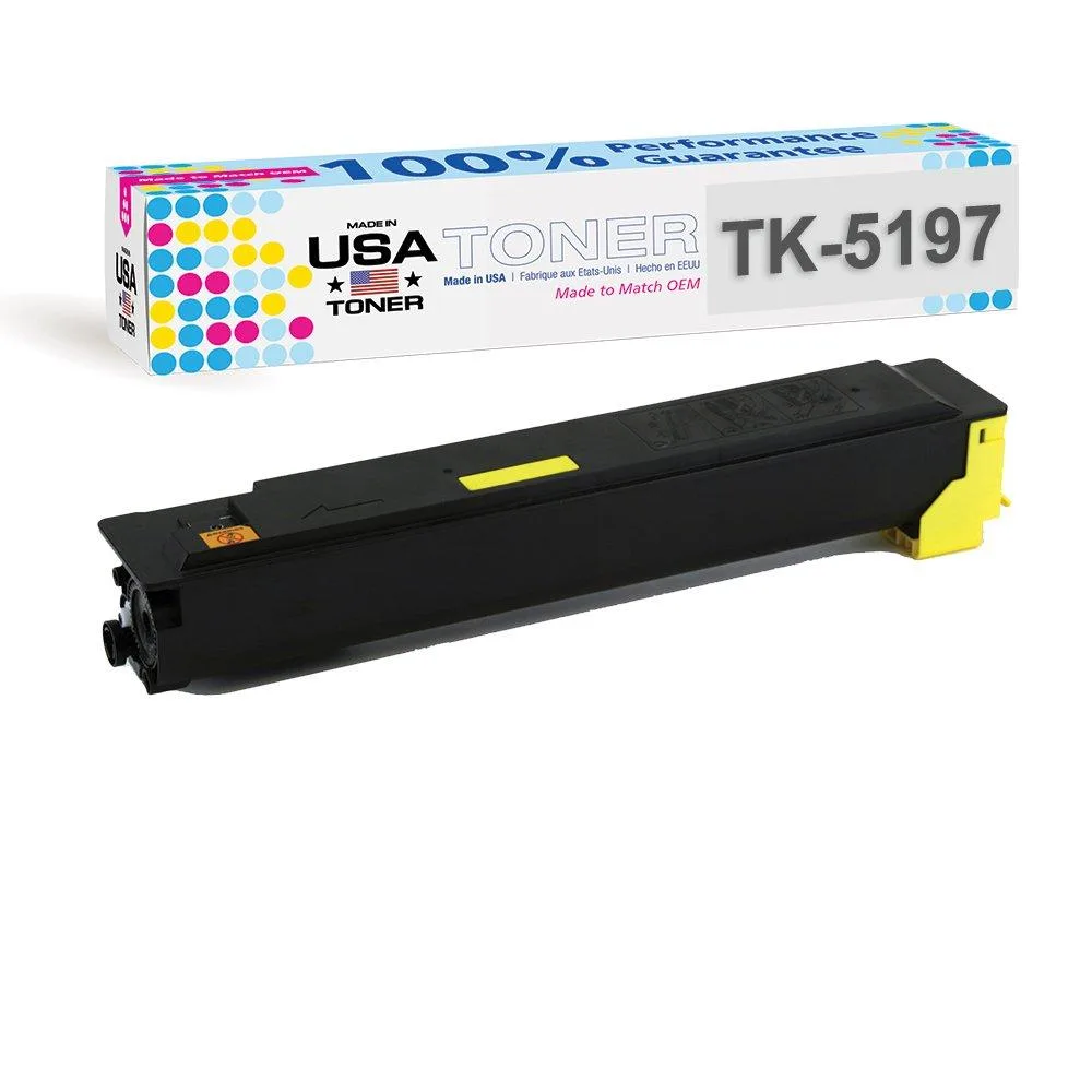 MADE IN USA TONER MADE IN USA TONER TK-5197Y Yellow toner cartridge — product photo