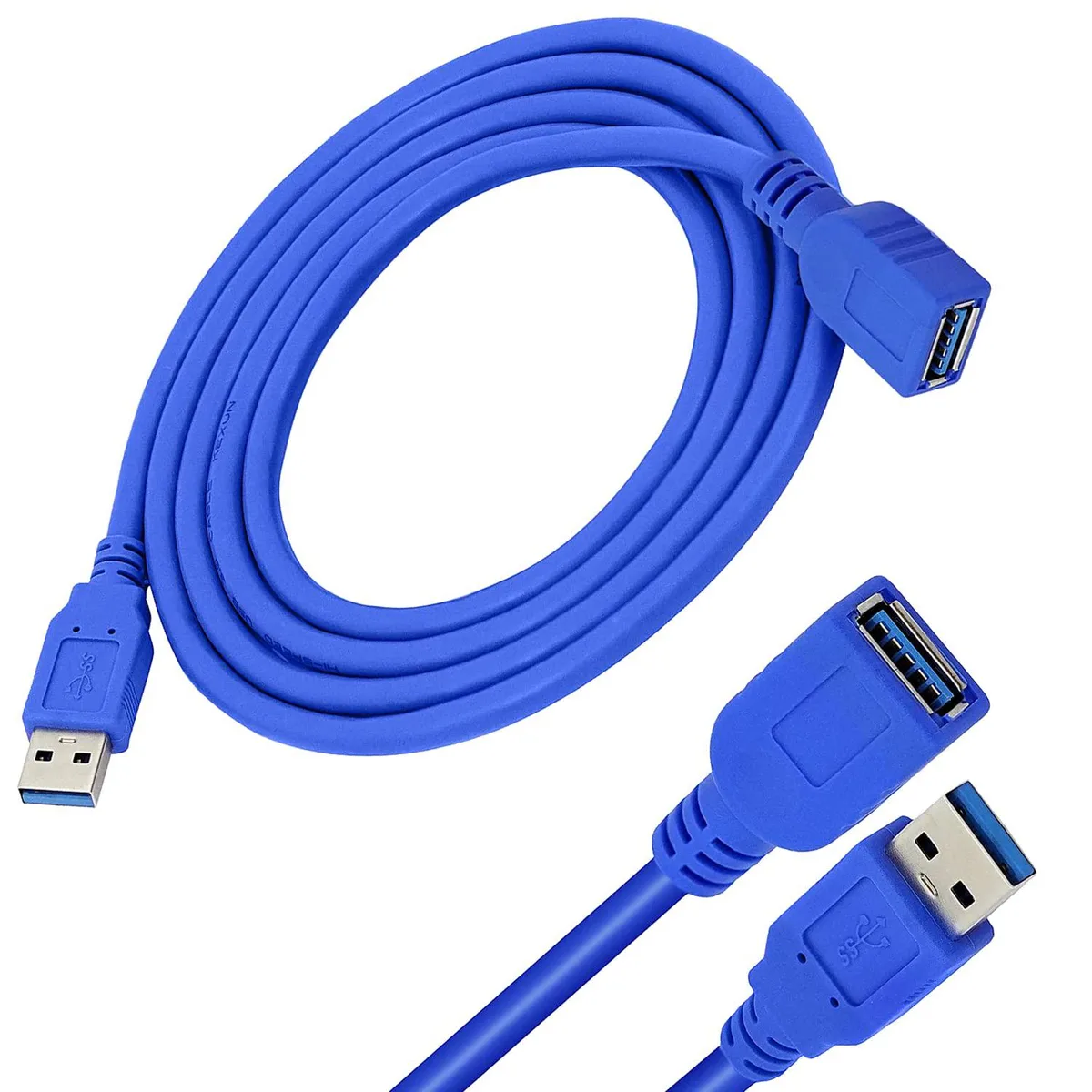 AUBEAMTO AUBEAMTO USB 3.0 Extension Cable 3-Pack 0.5m Blue — product photo
