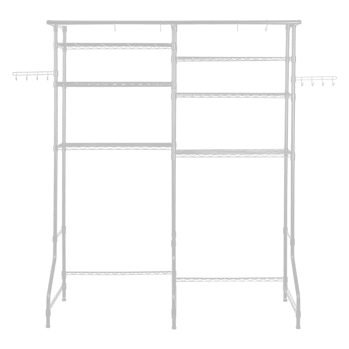 VEVOR VEVOR Over Washer Dryer Storage Shelf 6 Tier White SHSS8234196-6W — product photo