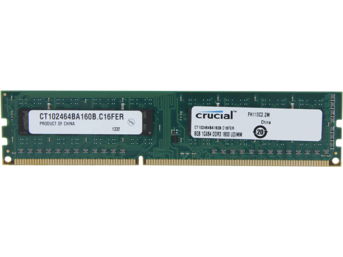 Crucial Crucial CT102464BA160B 8GB DDR3 1600 desktop RAM — product photo