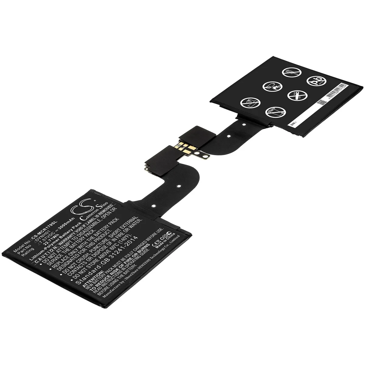 Cameron &amp; Co Cameron &amp; Co DS-CS-MCR179SL 7.57V 3000mAh Battery — product photo