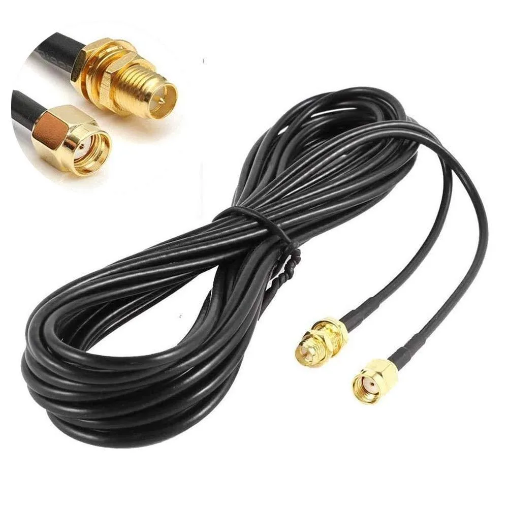 Vszerda Vszerda 20 m 66 ft RP-SMA Coaxial Extension Cable Male to Female network antenna — product photo