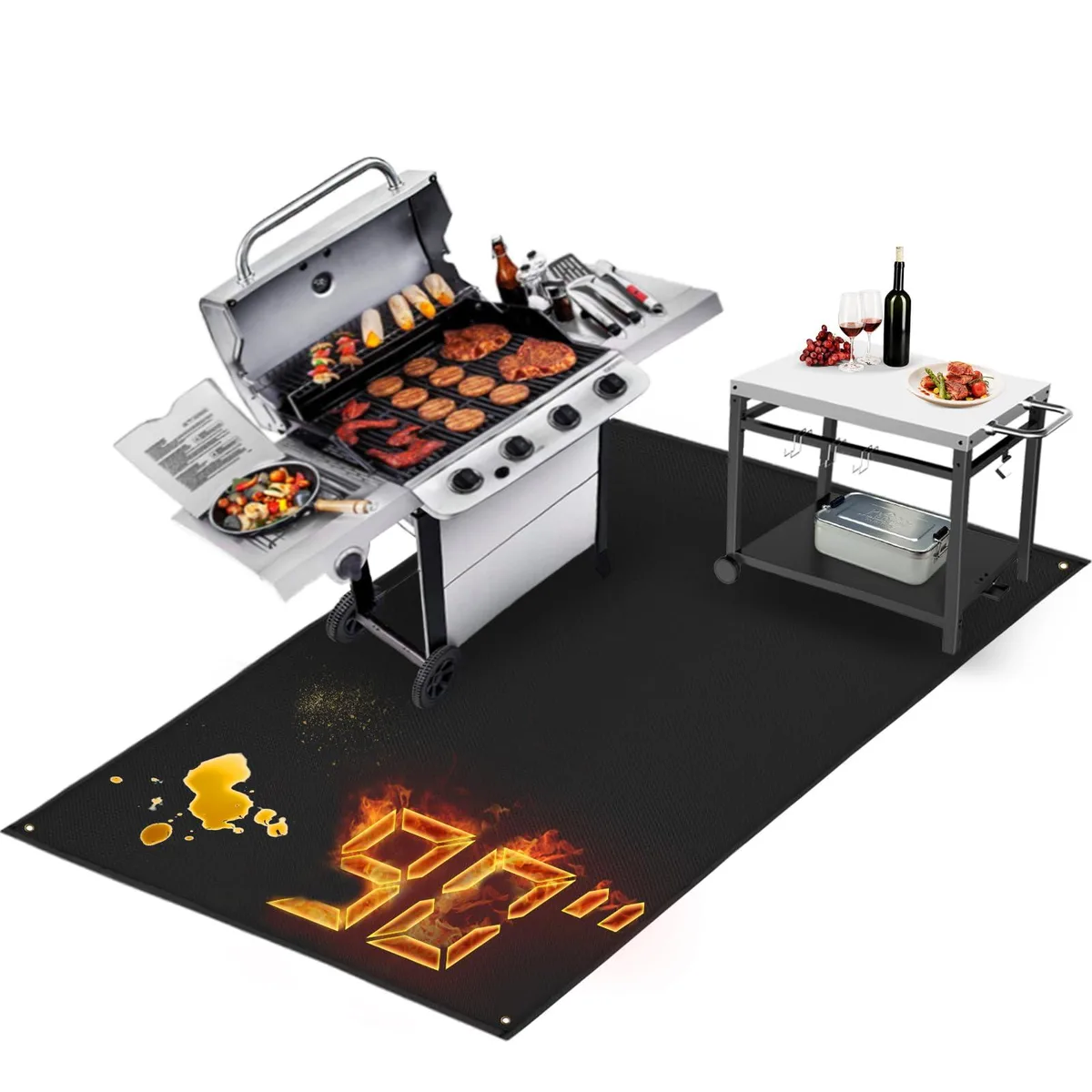  Healthy Living 90 x 48 in Grill Mat 0.6mm — product photo