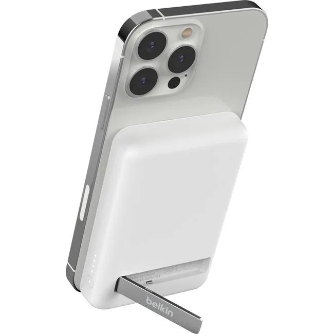 Belkin Belkin Magnetic Wireless Power Bank 5000 mAh + Stand BPD004BTWT — product photo