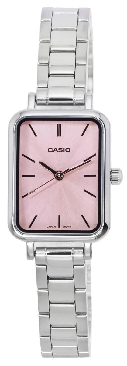CASIO CASIO LTP-V009D-4E Pink Dial Stainless Steel Watch — product photo