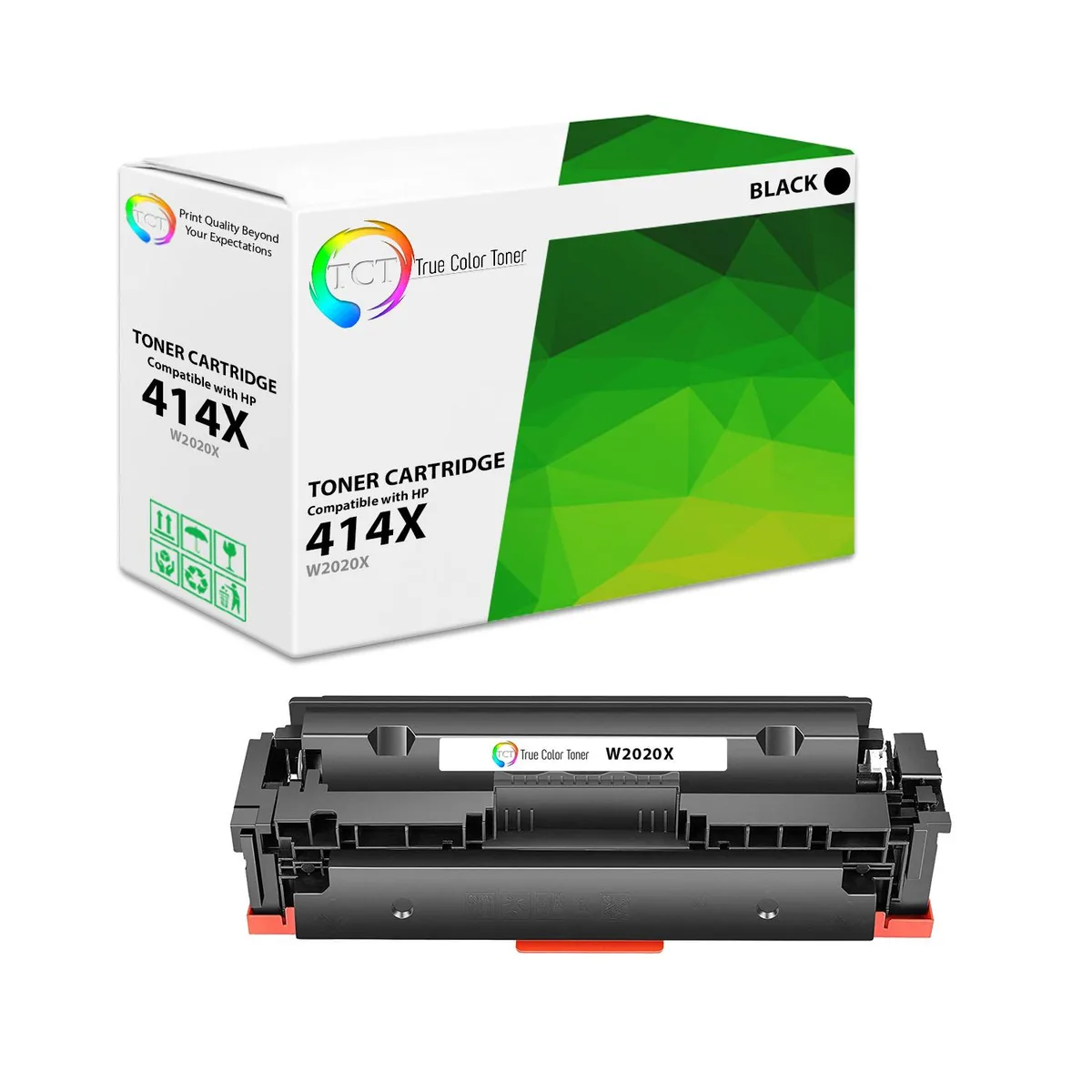 True Color Toner True Color Toner 414X Black Toner Cartridge W2020X High Yield 7500 Pages — product photo