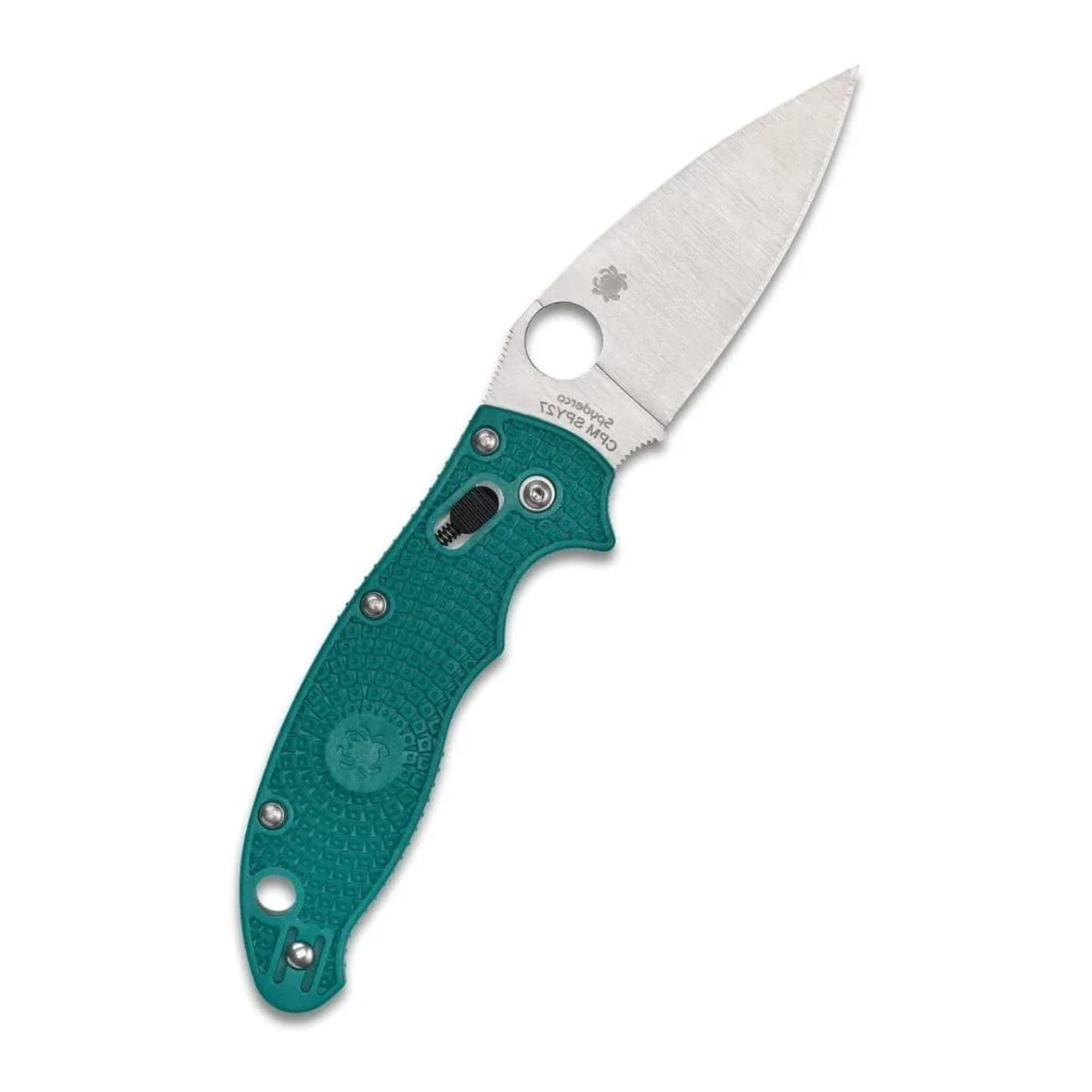 Spyderco Spyderco Manix 2 3.37-Inch CPM SPY27 PlainEdge Foldable Knife Blue — product photo