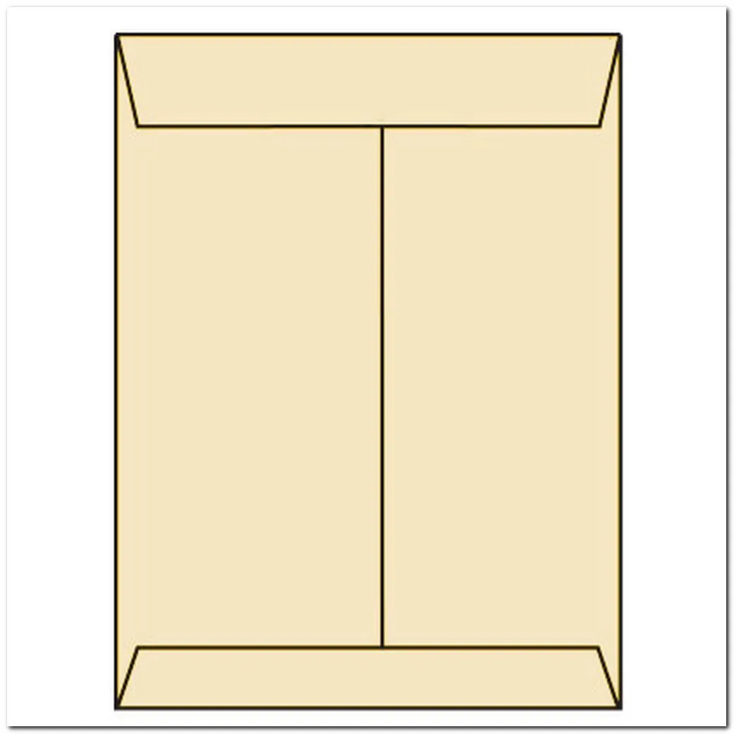 WESTERN STATES WESTERN STATES Open End Catalog Envelopes 10" x 13" 28# Recycled Ivory Pastel Acid Free Center Seam Box of 500 — product photo