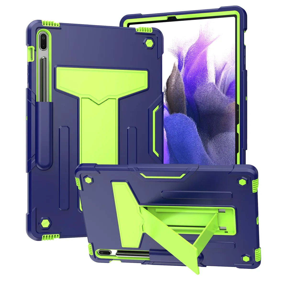 anicestore anicestore Samsung Galaxy Tab S7 FE 12.4" Case Navy Blue/Green — product photo