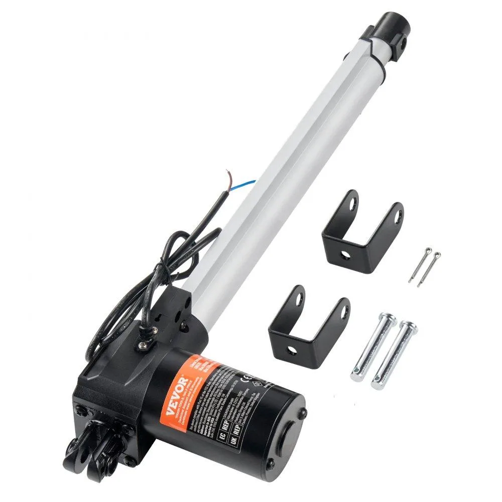 VEVOR VEVOR Linear Actuator 12V 12 Inch 1320lbs 6000N .19"/s IP44 Mounting Bracket — product photo