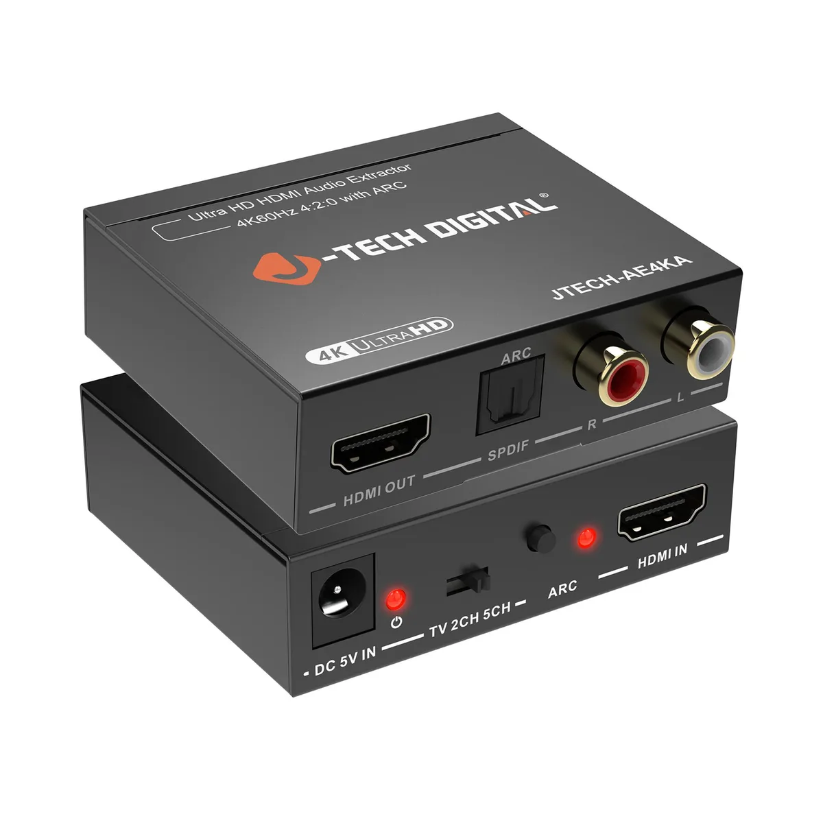 J-Tech Digital Inc. J-Tech Digital JTECH-AE4KA HDMI Audio Extractor 4K 60Hz — product photo