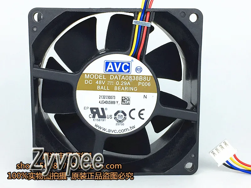 OEM Industries OEM Industries DATA0838B8U 80mm 48V 0.29A 4-Pin Ball Bearing CPU Cooler — product photo