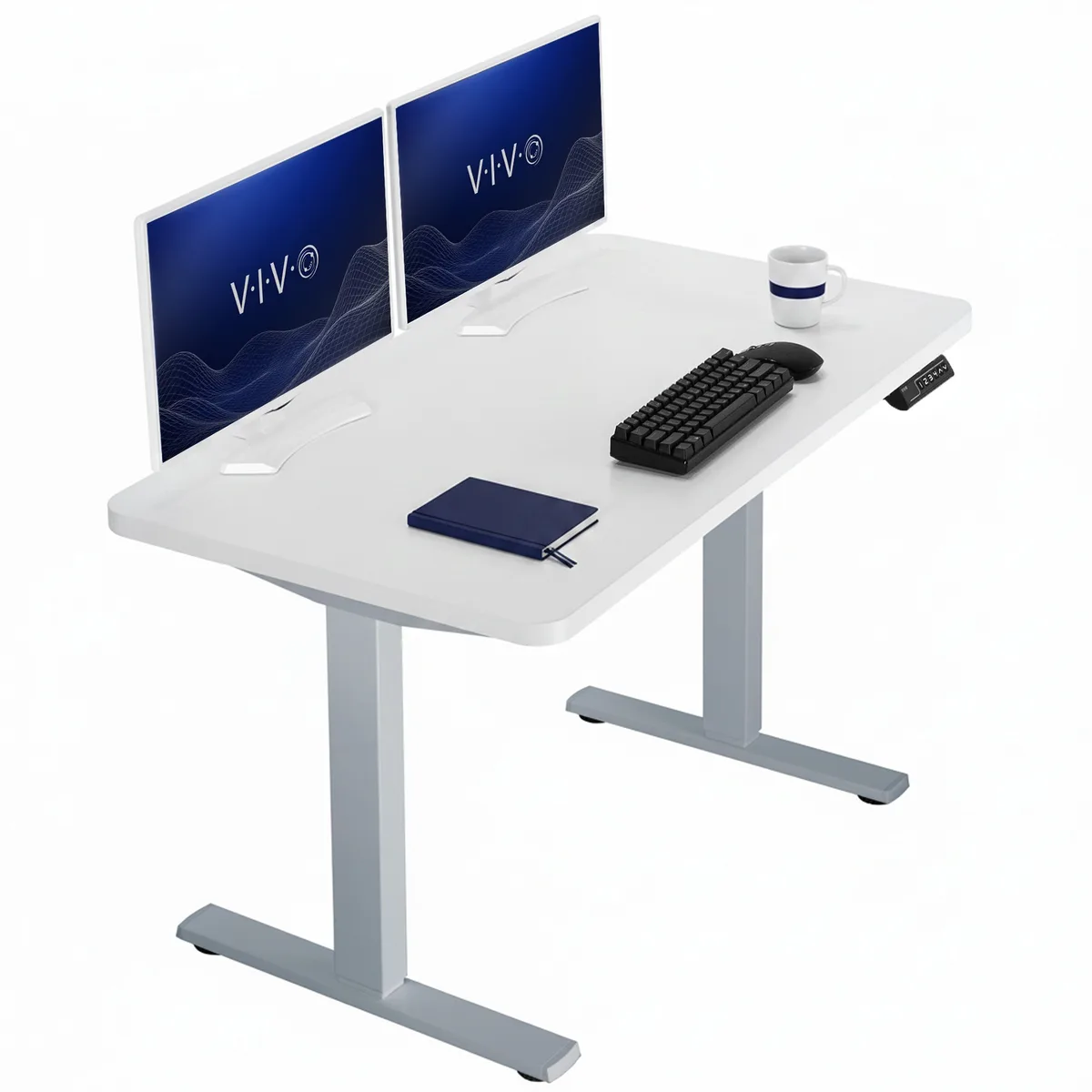 VIVO VIVO Electric Standing Desk 43 x 24 White/Gray — product photo