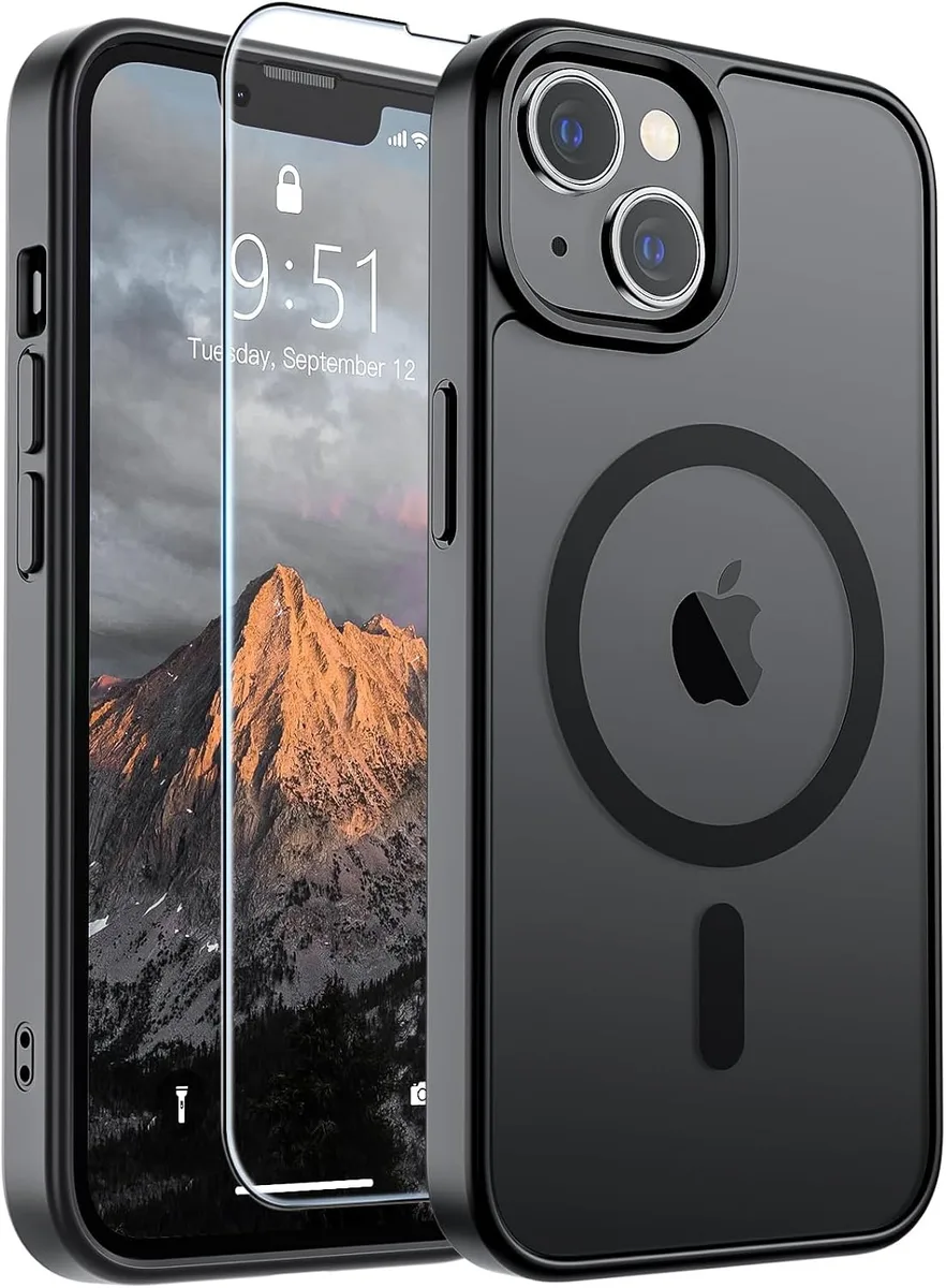 Transcend Transcend Magnetic Case for iPhone 13/14 Black with Screen Protector — product photo