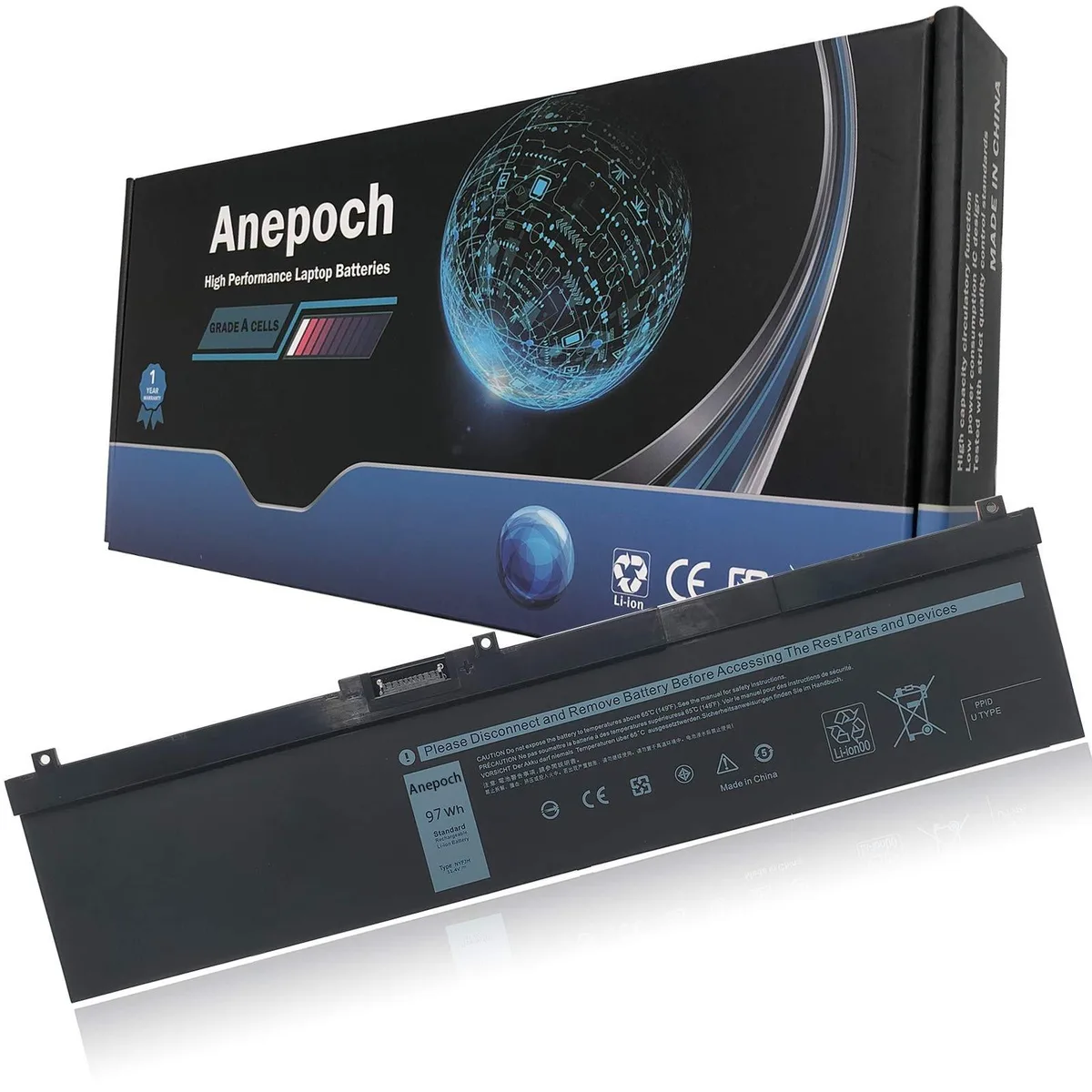 ARENTI ARENTI NYFJH 11.4V 97Wh 8070mAh Battery for Dell Precision 7530 7540 7730 7740 — product photo