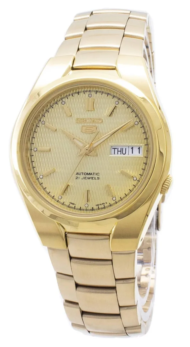 Seiko Seiko 5 Automatic 21 Jewels SNK610 Gold Tone Stainless Steel Watch — product photo